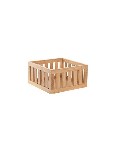 CESTINO PB199431 BAMBOO 22X22X11CM NATURALE