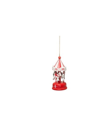 PENDENTE 175812 GIOSTRINA LEGNO H9CM ROSSO