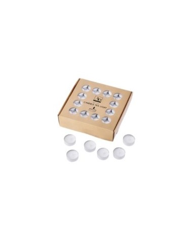 CONF 100 CANDELE 100438 TEA LIGHT 10GR BIANCO