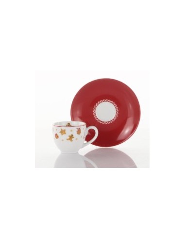 TAZZA CAFFE SET 2PZ C/P SWEET NATALE