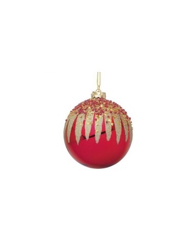 SFERA 0976276 VETRO FIREWORK D8CM ROSSO