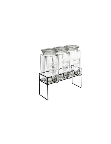 SET 3 DISPENSER 154873 VETRO 1,5LT CON SUPPORTO