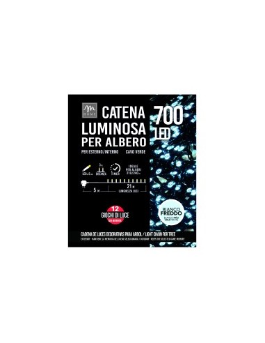 SERIE LUMINOSA 700LED BIANCO FREDDO DA ESTERNO