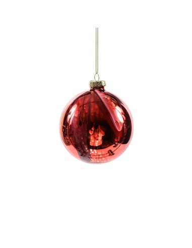 SFERA 48077 VETRO 10CM ROSSO