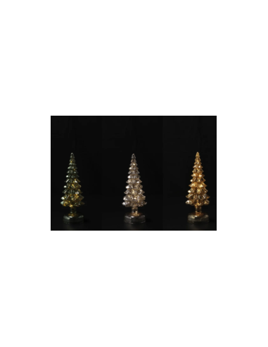 ALBERO 108350 VETRO CON 12LED H26CM ASSORTITO