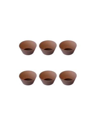 Set di 6 Custodie in Silicone GOURMAND, Tortora, H.4,5 cm, P.6,2 cm | Shop in Casa