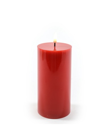 CANDELA LED 27683 ROSSO 7,5X15CM