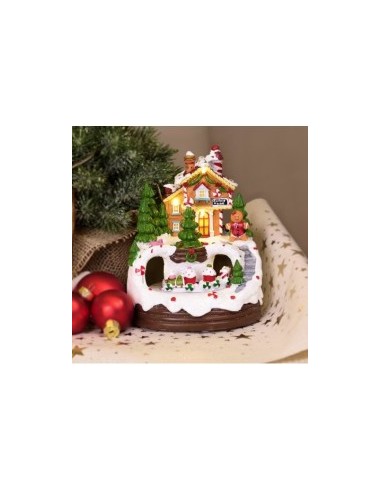 GIOSTRINA 77614 CASA MARZAPANE GINGER BREAD 15X18CM