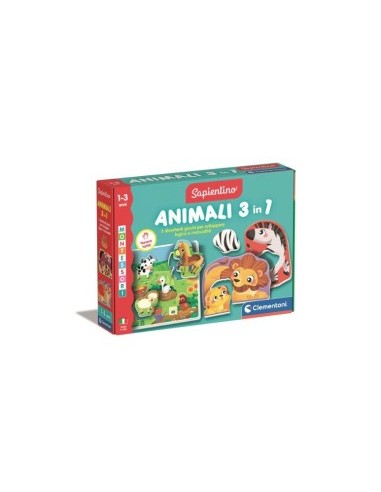 MONTESSORI 16460 ANIMALI 3IN1