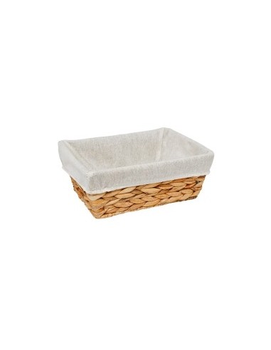 Cestino pane giacinto, L. 25,5 x l. 18,5 x h. 9,5 cm, in giacinto e ferro, elegante e resistente