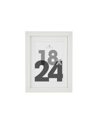 Porta Foto Da Appoggio Éva in Legno Bianco 18x24 cm | Cornice Elegante e Moderna per Arredo Casa