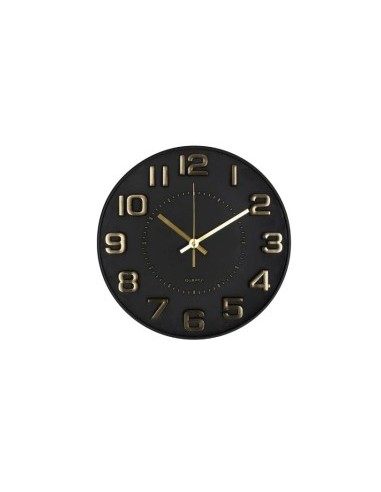 Orologio da Parete Doris D30 cm, Nero, Stile Moderno, Minimalista ed Elegante, Perfetto per Ogni Ambiente