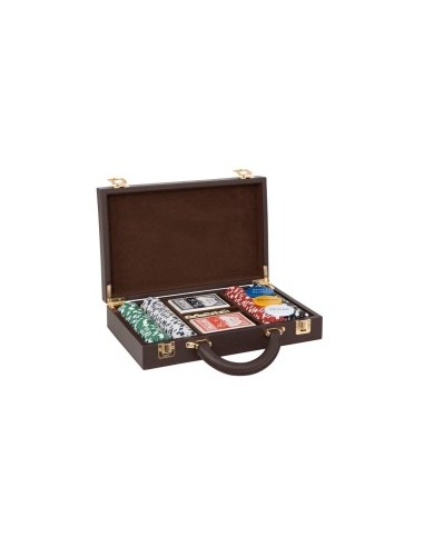 Set Poker con Carte e Fiches in Valigetta, 30x21x9 cm, Elegante e Pratico per Serate di Gioco