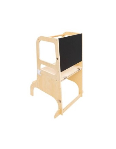 Torre di Apprendimento in Legno, 57x52x91 cm, 3 in 1, per Bambini, Robusta e Sicura