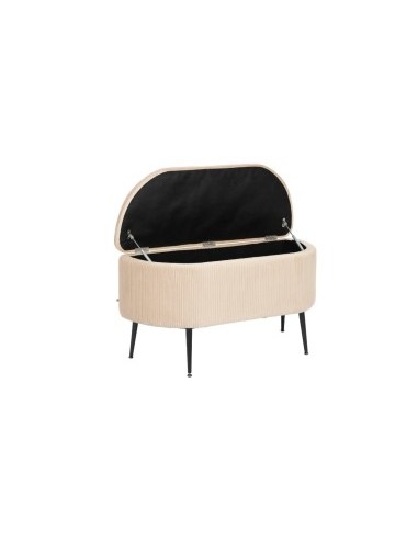 Cassapanca Solaro 100x40 cm in Velluto Beige, Elegante e Spaziosa per Arredo Casa