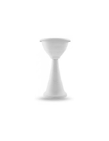 VASO COLONNA PER FIORI BIANCO 39X70 CM VECA su TreG Ingrosso