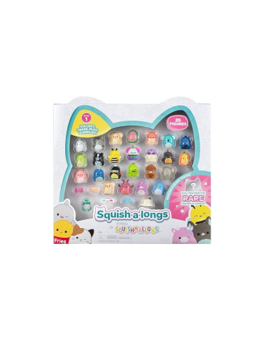 SQUISHALONGS SQAL0500 SET 25 PERSONAGGI CON ACCESSORI