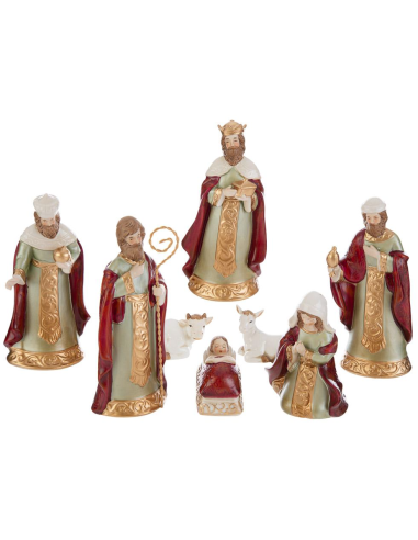 37477 SET 8PZ NATIVITA'PORCELLANA 16,5CM