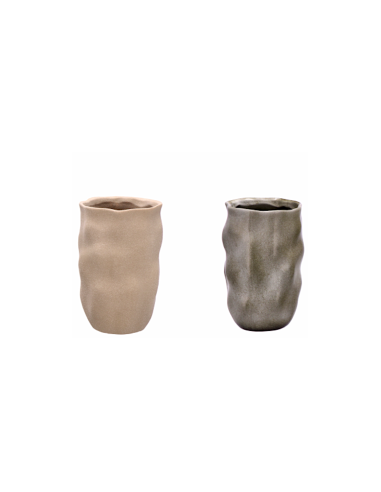 VASO 107343 ROCK CERAMICA 12X20CM ASSORTITO