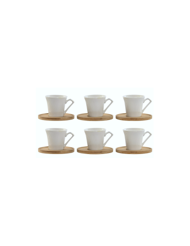 SET 6TZ CAFFE PC217584 90ML PIATTINO BAMBOO