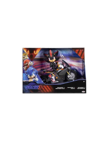 SONIC 3 JK424064 SHADOW 13CM CON MOTOCICLETTA