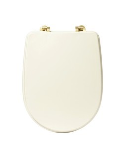 Sedile per WC "Duo" Avorio in HDF, 49x36x4,5 cm