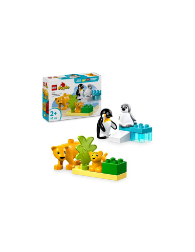 DUPLO 10442 FAMIGLIE ANIMALI:PINGUINI E LEONI